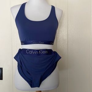 Calvin Klein large sports bra and panties